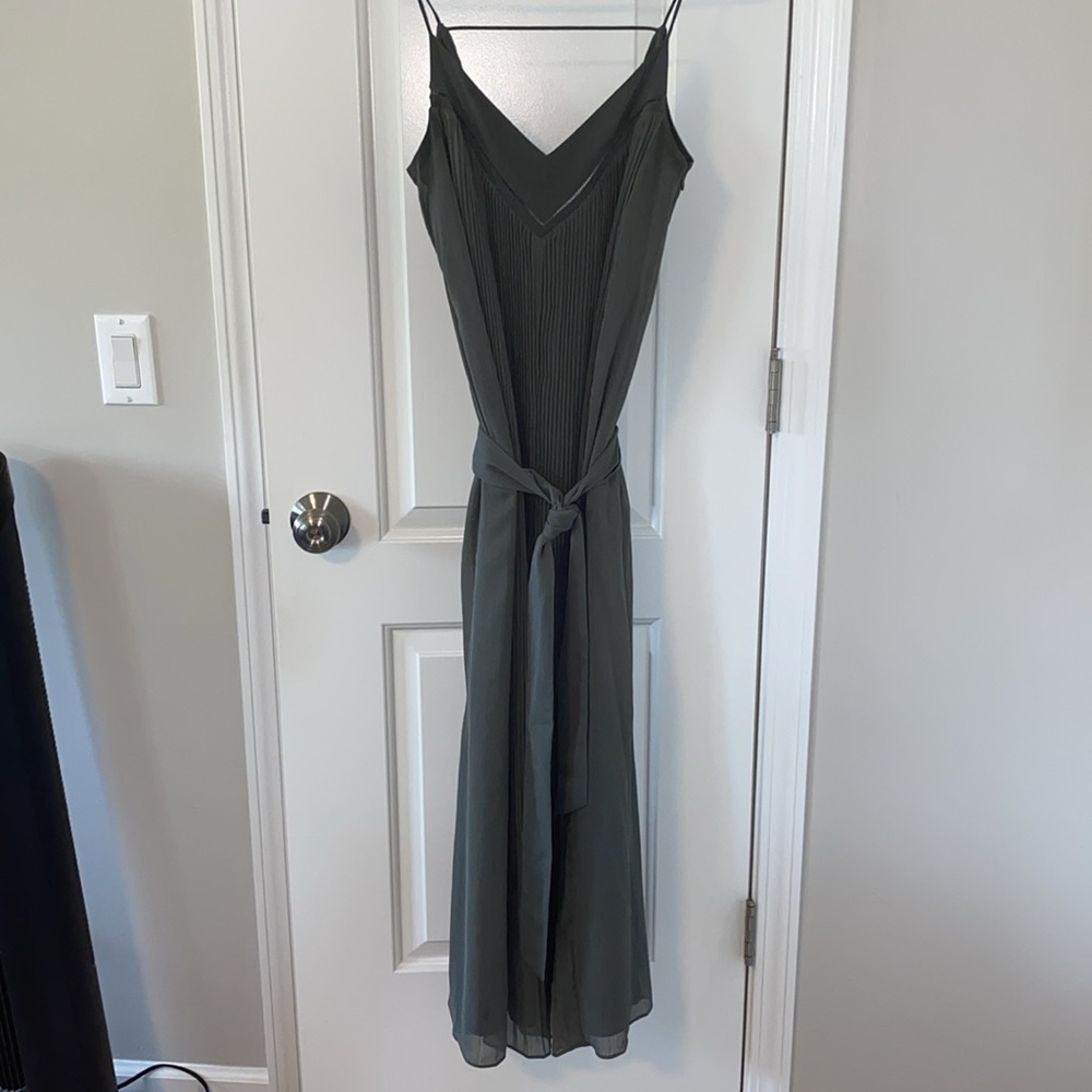 Club Monaco Pleated V Neck Dress - Picture 10 of 13